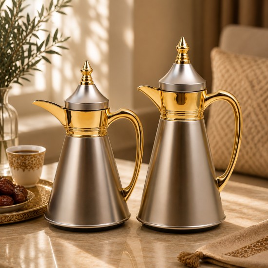 طقم ترمس قهوة  وشاي - 1لتر  +  0.7 لتر  -2G1BB200274
