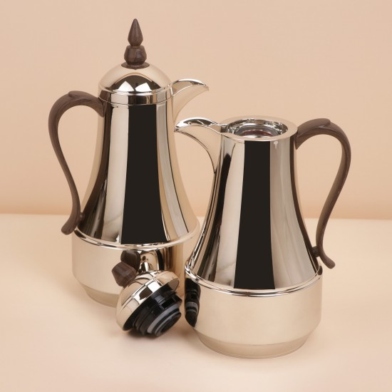 Luxury hospitality thermos set for coffee and tea - 1 liter + 1 liter capacity - 2S1BB100110 Luxury hospitality thermos set for coffee and tea - 1 liter + 1 liter capacity - 2S1BB100110