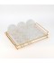 19-piece glass coffee and tea set with gold holder - 2SS1-T02-057 19-piece glass coffee and tea set with gold holder - 2SS1-T02-057