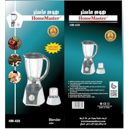 Home Master Electric Blender with Grinder, Multi-Color - HM-439 Home Master Electric Blender with Grinder, Multi-Color - HM-439