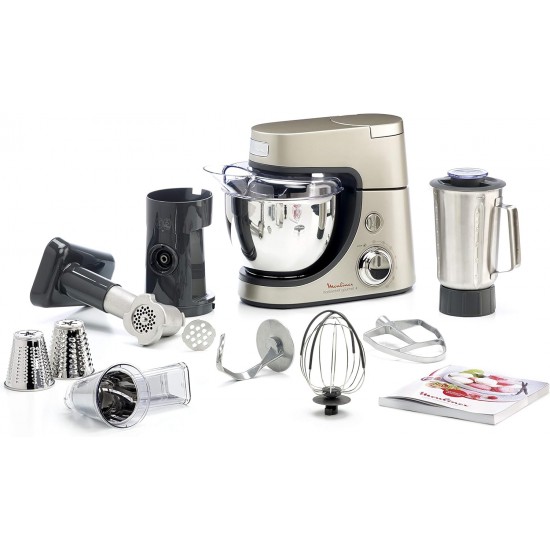 Moulinex 4.6L Stainless Steel Stand Mixer