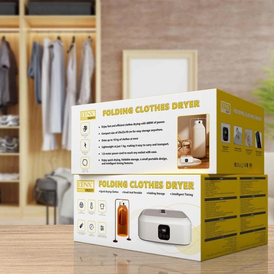 DENX DX2571 600W Foldable Clothes Dryer for Fast Drying DENX DX2571 600W Foldable Clothes Dryer for Fast Drying