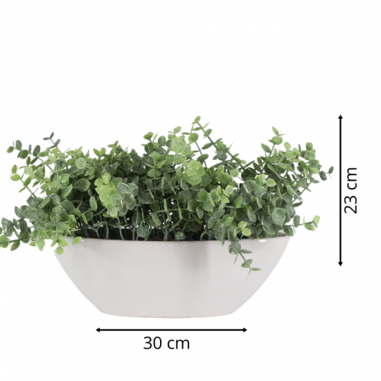 Boat-shaped ceramic artificial tree stand, 23 cm Boat-shaped ceramic artificial tree stand, 23 cm
