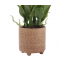 Artificial flower vase with ceramic base - 34 cm