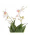 Artificial flower vase with ceramic base - 34 cm
