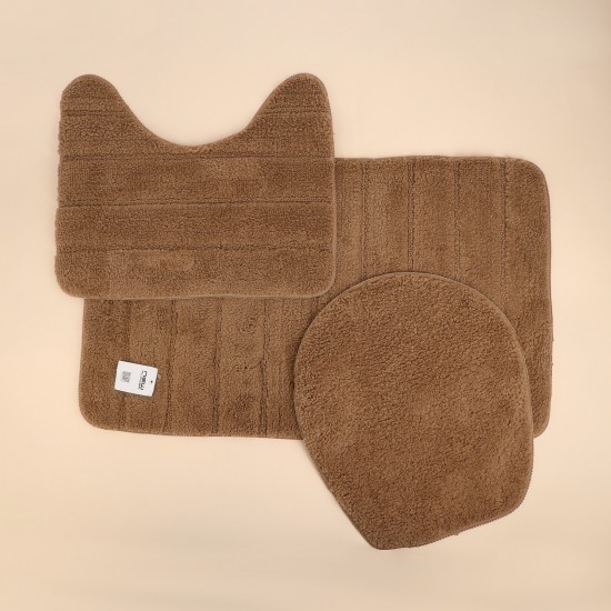 Bathroom mat set - 3 pieces - 50x80+50x40+45x40cm