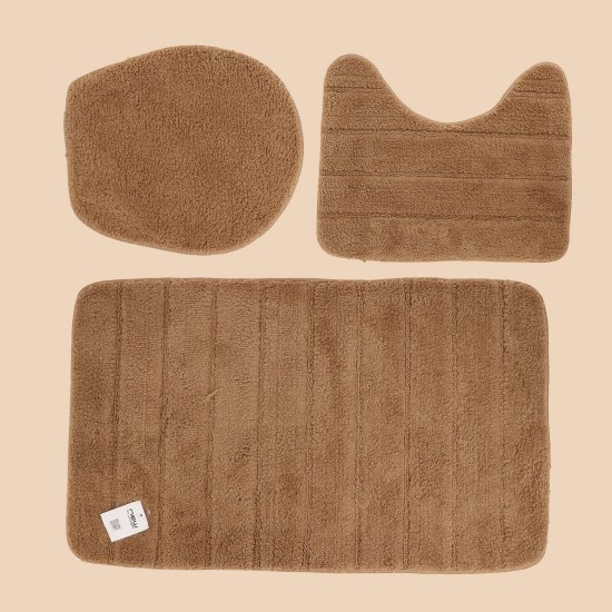 Bathroom mat set - 3 pieces - 50x80+50x40+45x40cm