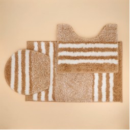 Bathroom mat set - 3 pieces - 50x80+50x40+45x40cm