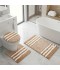 Bathroom mat set - 3 pieces - 50x80+50x40+45x40cm