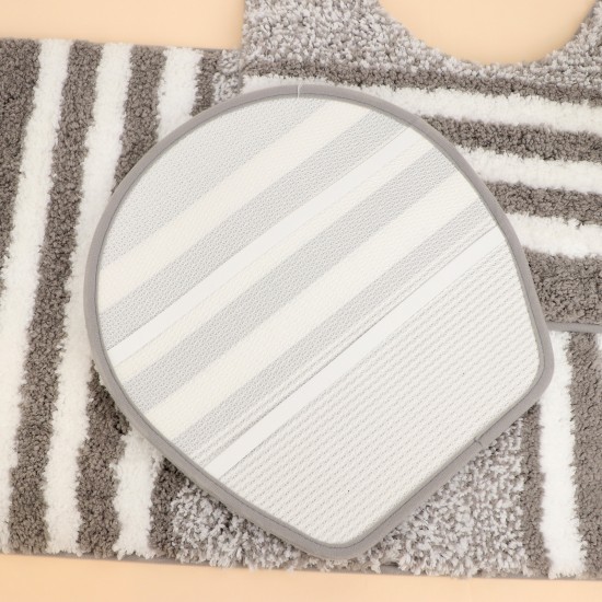 Bathroom mat set - 3 pieces - 50x80+50x40+45x40cm