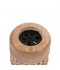 Cylindrical natural wood incense burner with rattan ribbon - 9 cm