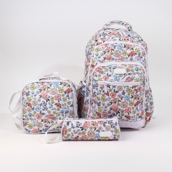 طقم حقيبة ظهر مدرسية 3 قطع -  18 انش - 2A19AA100322