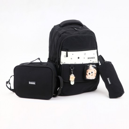 3-Piece School Backpack Set - 17.5-inch - 2A19AA200249 3-Piece School Backpack Set - 17.5-inch - 2A19AA200249
