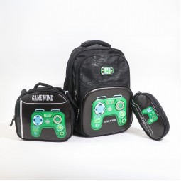 School Bag Set - 3 Pieces - 16-inch - 2A19AA200403