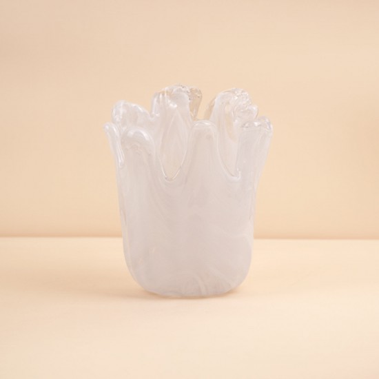 Royal Pearl Flow Vase - 18×19 cm- 2M3A200152