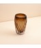 فازة ديكور زجاجية لون بني - 20× 12 سم - 2M3A200422