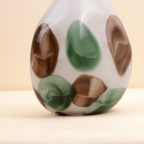 Decorative glass vase - 19 x 14 x 21 cm - 2M3A200424