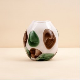 فازة ديكور  زجاجية - 19 × 14 ×21 سم  - 2M3A200424