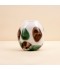 Decorative glass vase - 19 x 14 x 21 cm - 2M3A200424