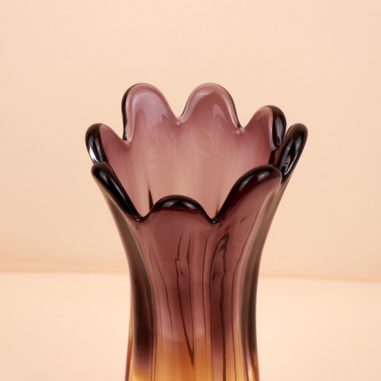 فازة زجاجية بتصميم انيق -18*18*37سم -2M3A200439