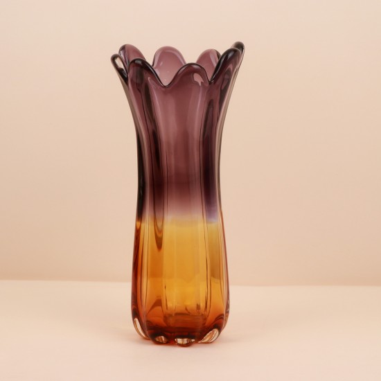 فازة زجاجية بتصميم انيق -18*18*37سم -2M3A200439