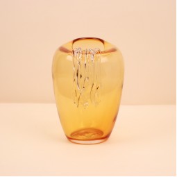 فازة زجاجية فاخرة -18×16×22سم-2M3A200441