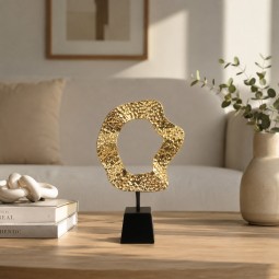 تحفة ديكور ذهبية بتصميم انيق-19.5×7×30سم-2M3D1900248 تحفة ديكور ذهبية بتصميم انيق-19.5×7×30سم-2M3D1900248