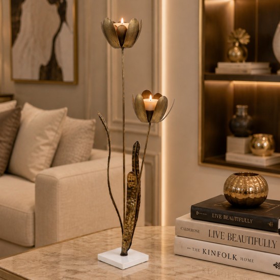 A luxurious metal decorative masterpiece - 14*14*63cm - 2M3D1900266