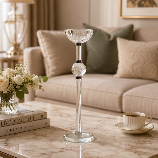 Crystal Candlestick - 7.5 x 28 cm - 2M3C300060