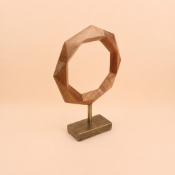 تحفة ديكور  خشبي بتصميم عصري - 30×8×40 سم-2M3D1900299