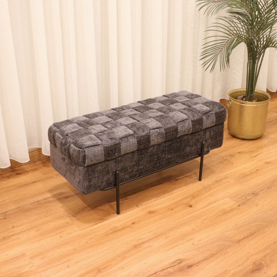 Storage box with elegant details - 41*36*93 cm - 2M2G400032-B Storage box with elegant details - 41*36*93 cm - 2M2G400032-B