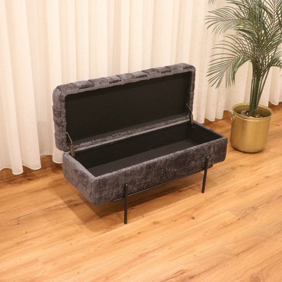 Storage box with elegant details - 41*36*93 cm - 2M2G400032-B Storage box with elegant details - 41*36*93 cm - 2M2G400032-B