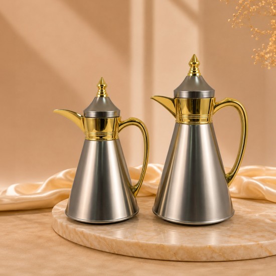 طقم ترمس قهوة  وشاي - 1لتر  +  0.7 لتر  -2G1BB200274