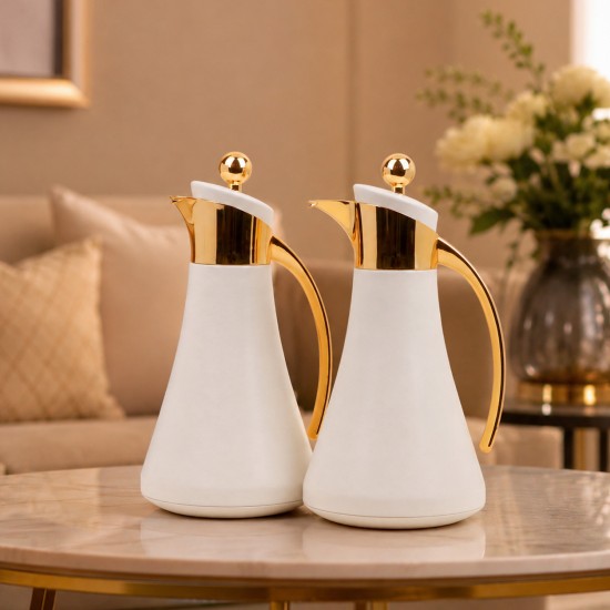 Luxury Royal Hospitality Thermos Set for Coffee and Tea - 1 Liter + 1 Liter - 2S1UU100124