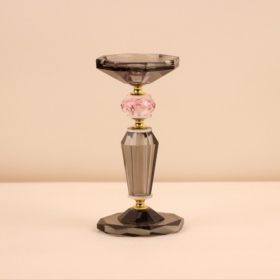 Luxury crystal candlestick -10*23cm-2M3C300075