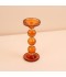 Crystal decorative candlestick, honey color - 9.8*24cm - 2M3C300084