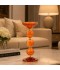 Crystal decorative candlestick, honey color - 9.8*24cm - 2M3C300084