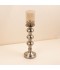 Metal candlestick with glass cup - 13.5×13.5×52 cm - 2M3C300116 Metal candlestick with glass cup - 13.5×13.5×52 cm - 2M3C300116