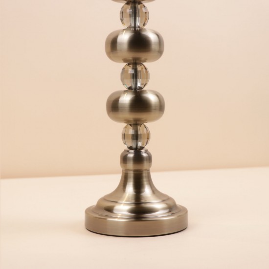 Metal candlestick with glass cup - 13.5×13.5×52 cm - 2M3C300116 Metal candlestick with glass cup - 13.5×13.5×52 cm - 2M3C300116