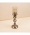 شمعدان معدني بكاس زجاج  -13.5×13.5×44 سم  - 2M3C300117