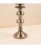 شمعدان معدني بكاس زجاج  -13.5×13.5×44 سم  - 2M3C300117