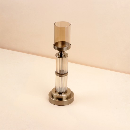 Uniquely designed candlestick - 12.5 x 12.5 x 39 cm - 2M3C300121