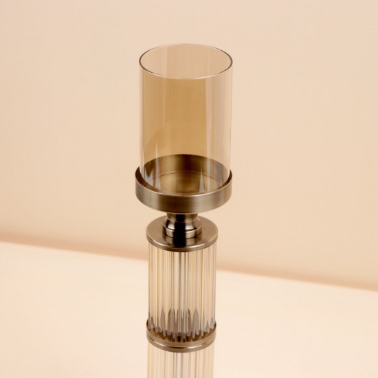 Uniquely designed candlestick - 12.5 x 12.5 x 39 cm - 2M3C300121
