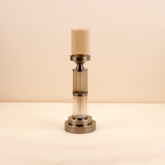 Uniquely designed candlestick - 12.5 x 12.5 x 39 cm - 2M3C300121