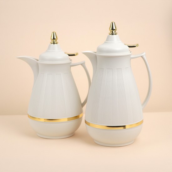 Luxury Hospitality Thermos Set for Coffee and Tea - 1 Liter + 0.7 Liter Capacity - 2G1BB200236
