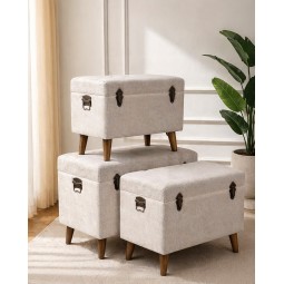 طقم صناديق تخزين بتصميم عصري - 3 قطع - 2A2GG100070