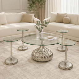 Luxury Silver Table Set - 5 Pieces - 2A2KK500082 Luxury Silver Table Set - 5 Pieces - 2A2KK500082