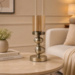 شمعدان فاحر بتصميم انيق -13.5*13.5*35سم-2M3C300107