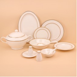 طقم عشاء فاخر  -  44 قطعة - 2S1MM100081