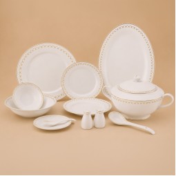 طقم عشاء فاخر  -  44 قطعة - 2S1MM100082